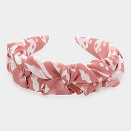 Abstract Patterned Pleated Headband