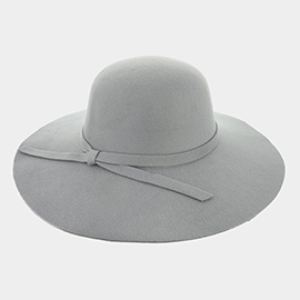 Ribbon Band Pointed Solid Panama Hat