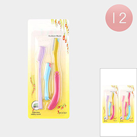 12 Set of 3 - Eyebrow Razors