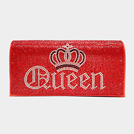 Bling Crown Queen Message Evening Clutch / Crossbody Bag