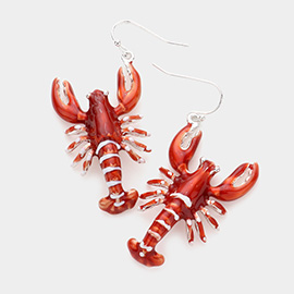 3D Lobster Dangle Earrings