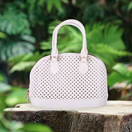 Solid Jelly Rubber Tote / Crossbody Bag