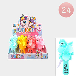 24PCS - Unicorn Portable Manual Fans