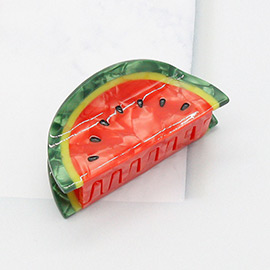 Watermelon Celluloid Acetate Hair Claw Clip