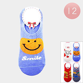 12Pairs - Smile Patterned Socks