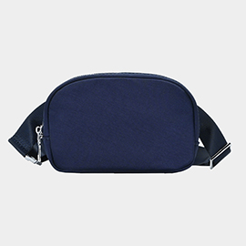 Solid Nylon Crossbody Bag