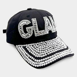 Glam Message Bling Baseball Cap
