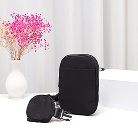 Solid Nylon Sling Bag / Fanny Pack / Belt Bag