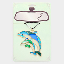 Colorful Dolphin Car Rear View Mirror Hanging Accessory