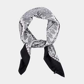Paisley Printed Square Scarf