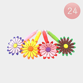 24PCS - Flower Dangle Tip Ball Pen