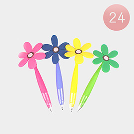 24PCS - Flower Dangle Tip Ball Pen