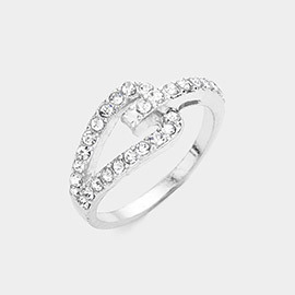 Rhinestone Embellished Ring