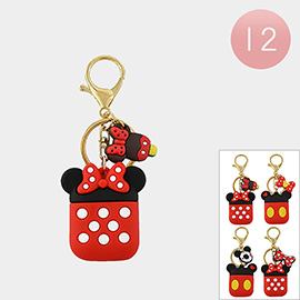 12PCS - Animal Mouse Character Keychains