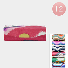 12PCS - Abstract Patterned Mirror Lipstick Cases