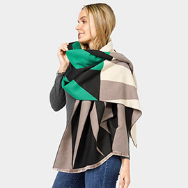 Geometric Patterned Pashmina Scarf