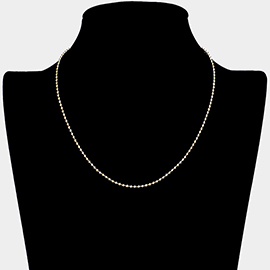 Brass Metal Ball Chain Necklace