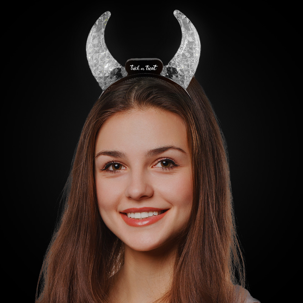 LED Light Up Devil Horn Headband