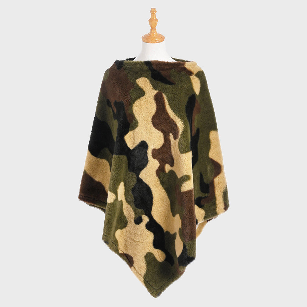 Camouflage Patterned Poncho