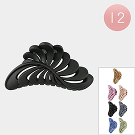 12PCS - Solid Claw Hair Clips