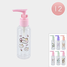 12PCS - Animal Character Cosmetic Pump Bottles