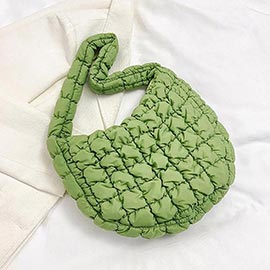 Quilted Puffer Tote / Shoulder Bag Cloud Bag