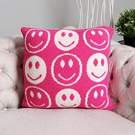 Smile Patterned Cushion Cover