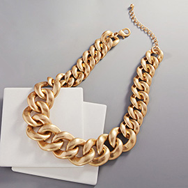 Metal Chain Link Necklace