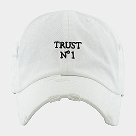 Trust No1 Message Vintage Baseball Cap