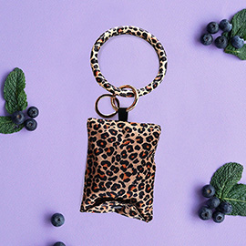 Leopard Patterned Reusable Shopping Bag / Bracelet / Keychain