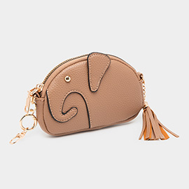 Elephant Tassel Keychain Mini Bag