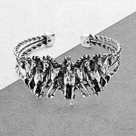 Metal Running Horse Cuff Bracelet