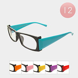 12PCS - Clear Lens Sunglasses