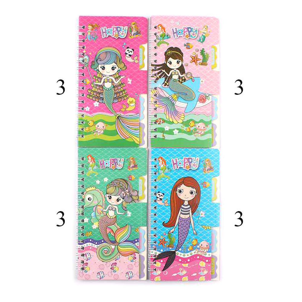 12PCS - Mermaid Printed Mini Notes