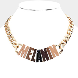 Melanin Message Necklace
