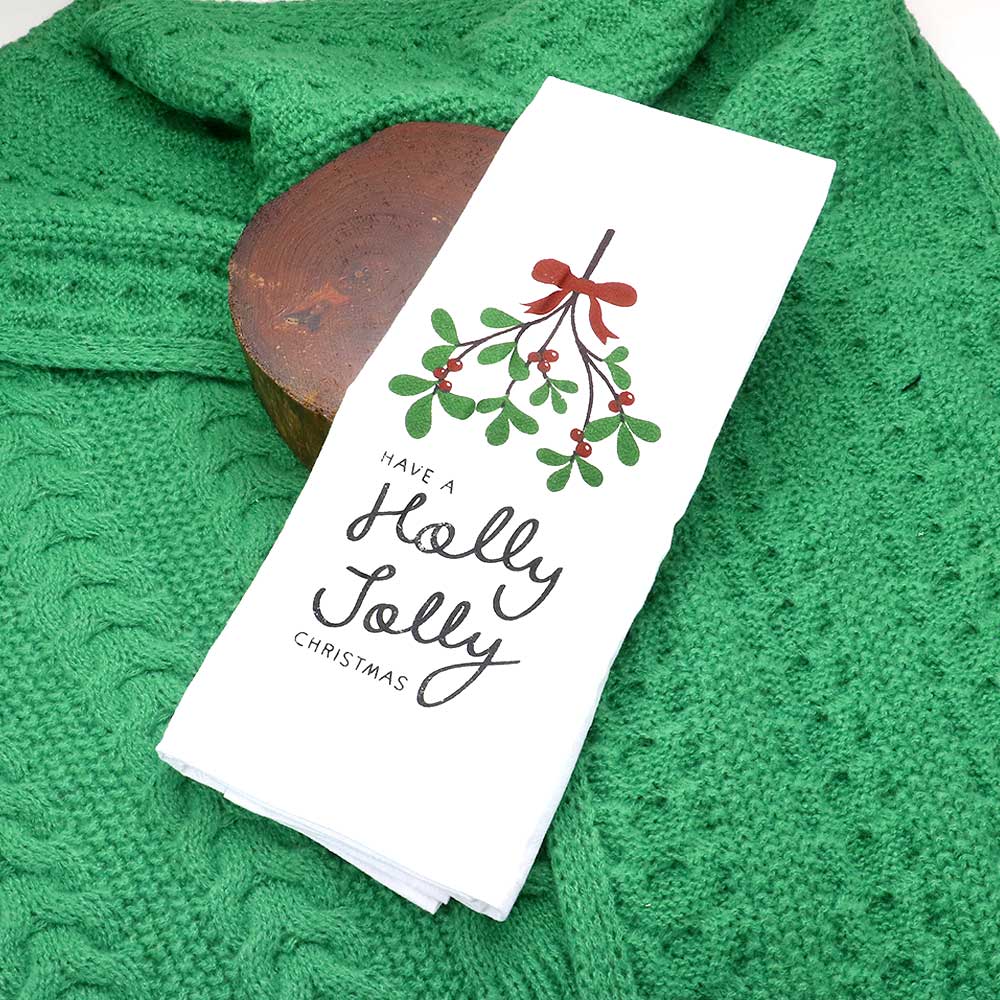 Have a Holly Jolly Christmas Kitchen Towel