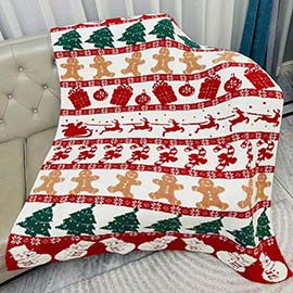Reversible Christmas Pattern Blanket