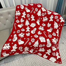 Reversible Christmas Pattern Blanket