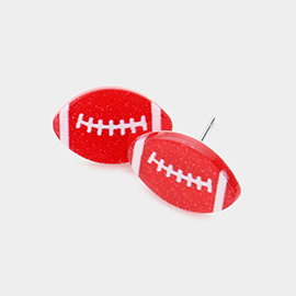 Football Game Day Resin Stud Earrings