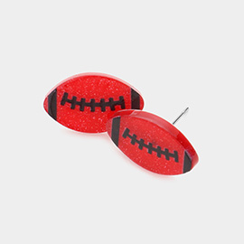 Football Game Day Resin Stud Earrings