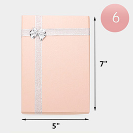 6PCS - Simple Bow Deco Rectangle Gift Boxes