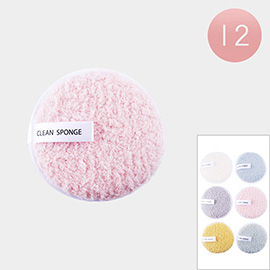 12PCS - Make Up Remover Pad Clean Sponges