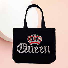 Bling Queen Message Tote Bag