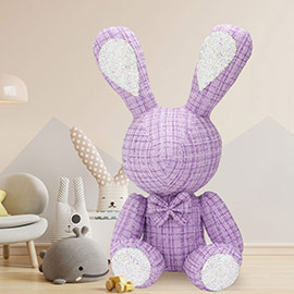 Bling Tweed Rabbit Plush Doll