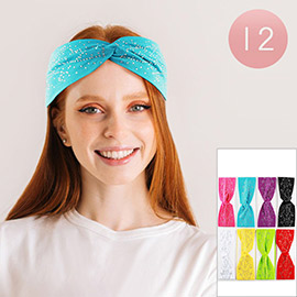 12PCS - Bling Knot Headband