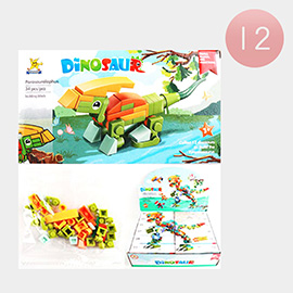 12PCS - Kids Assorted Dinosaur Lego Building Block Toys