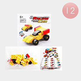 12PCS - Kids Assorted Racing Car Lego Building Block Toys