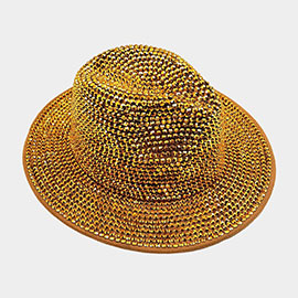 Bling Studded Panama Hat