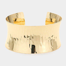 Textured Metal Cuff Bracelet