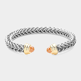 Stone Tip Cuff Bracelet